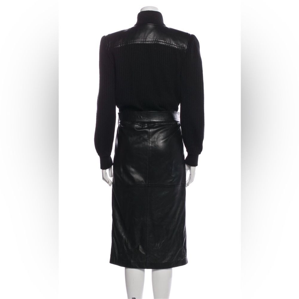 Valentino Leather Trench Coat View 3